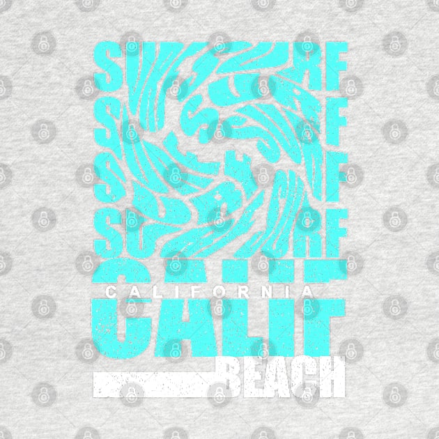 California beach swirl typography by SSSD